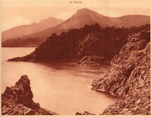 Vue du pic Aurelius et du Cap Roux, Le Trayas, 1930