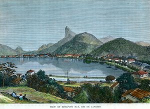 Vue de la baie de Botafogo, Rio de Janeiro, Brésil, vers 1880 - Unbekannt