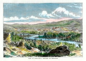 Vue de Comayagua, République du Honduras, vers 1880