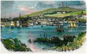 Vue de Halifax, Nouvelle-Écosse, vers 1870