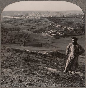 Vue de Jérusalem depuis le mont Scopus, vers 1900