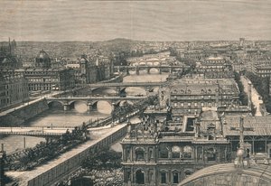 Vue de Paris, montrant les sept ponts, 1882 - Unbekannt