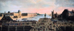 Vue du Pont Neuf, Paris, vers 1635