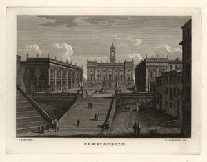 Vue du Capitole, Rome, avec le Palazzo Senatorio - Unbekannt