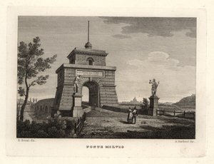 Vue du pont Milvius, Rome - Unbekannt