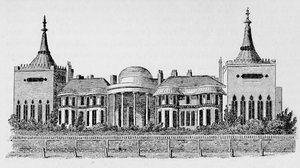 Vue du Pavillon prise de la bibliothèque circulante de Wright, mai 1818, 1939