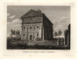 Vue du Temple de Bacchus, Rome