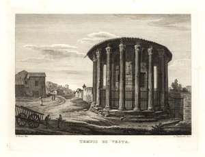 Vue du Temple de Vesta, Rome