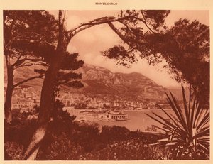 Vue de Monte-Carlo depuis Monaco, 1930 - Unbekannt