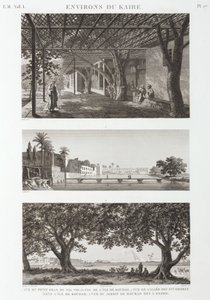 Vues autour du Caire, Égypte, vers 1798 - Unbekannt
