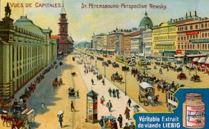 Vues des capitales : Perspective Nevski, Saint-Pétersbourg, vers 1900