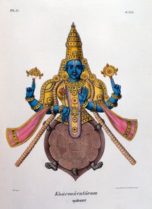 Vishnu, un des dieux de la trinité hindoue trimurti, 1828 - Unbekannt