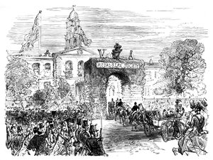 Visite de la reine et du prince Albert au Linen Hall, Belfast, c1850s, c1888 - Unbekannt