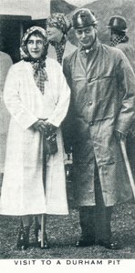 Visite à une mine de Durham, 1936-1937