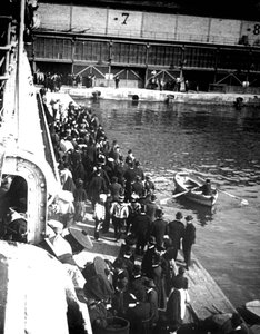 Visiteurs à Port Doumen, Saigon, Vietnam, 1900