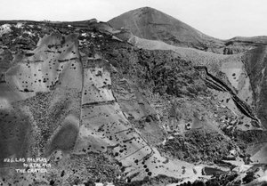 Cratère volcanique entre Las Palmas et Atalaya, Grande Canarie, Îles Canaries, Espagne, 20e siècle