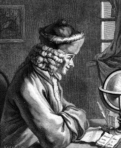Voltaire, auteur, dramaturge, satiriste et homme de lettres français du XVIIIe siècle