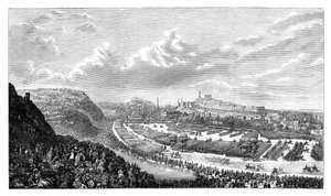Revue des volontaires dans le Queens Park, Édimbourg, Écosse, 1860 - Unbekannt