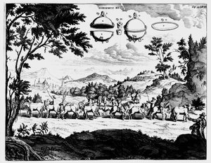 Démonstration de Von Guericke de la force de la pression de l