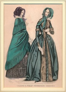 Robes de promenade et de marche, 19e siècle