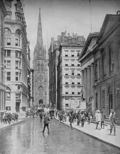 Wall Street, New York, vers 1897