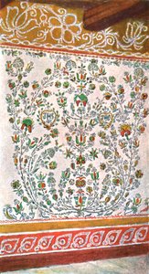 Décoration murale, Moravie, Tchécoslovaquie, 1928