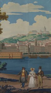 Panneau de papier peint, France, début du XIXe siècle - Unbekannt