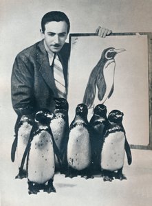 Walt Disney avec des pingouins, 1934-1935 - Unbekannt