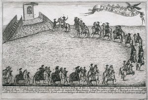 Guerre des Oranges, gravure - Unbekannt