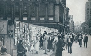 Washington Square, Greenwich Village, New York, États-Unis, 1935
