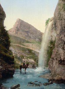 Cascade près de Kislovodsk, Russie, vers 1895