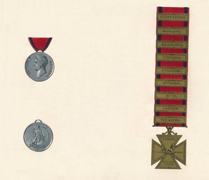 Médaille de service militaire général et de Waterloo 1793-1814, 19e siècle