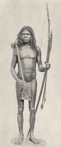 Wedda avec arc, flèches et hache, 1926 - Unbekannt