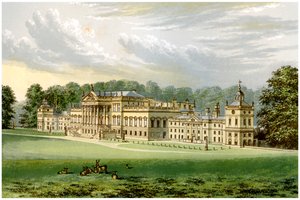 Wentworth Woodhouse, Yorkshire, maison du comte Fitzwilliam, vers 1880