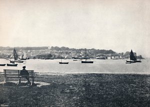 West Cowes - Vue depuis East Cowes, 1895
