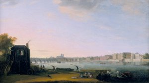 Pont de Westminster et Whitehall depuis Lambeth, vers 1775 - Unbekannt