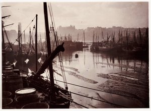 Port de Whitby à marée basse