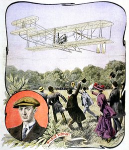 Premier vol de Wilbur Wright en Europe à l