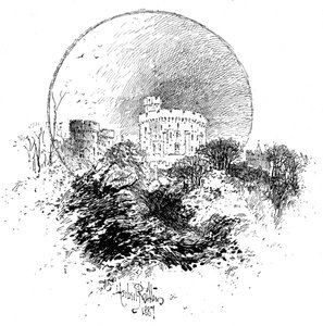 Château de Windsor depuis le jardin du doyen, 1887, 1900