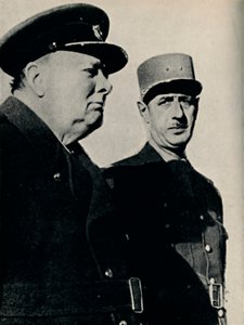 Winston Churchill et le général De Gaulle, juin 1940, 1945