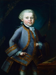 Wolfgang Amadeus Mozart, compositeur autrichien, 1761 - Unbekannt