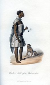 Femme et enfant de la race Bushman, 1848 - Unbekannt