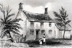 Manoir de Woolsthorpe, près de Grantham, Lincolnshire, lieu de naissance de Sir Isaac Newton, 1840 - Unbekannt
