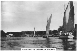 Navigation de plaisance sur les Broads de Wroxham, 1936