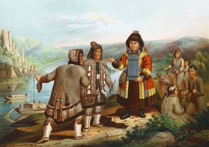Yakoutes au fleuve Lena, Sibérie, Russie, 1862 - Unbekannt