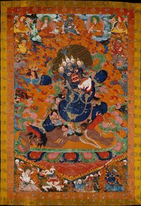 Yamantaka, destructeur du dieu de la mort, début du XVIIIe siècle