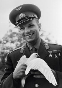Youri Gagarine, cosmonaute russe, vers 1963-1964