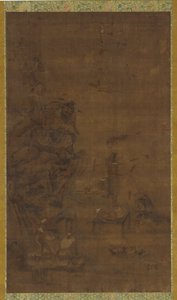 Zhong Kui apprivoisant les cinq pestilences, XVIe-XVIIe siècle