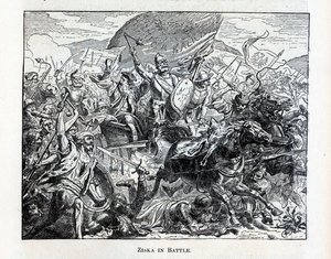 Ziska en bataille, 1882