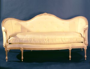 Canapé style Adam, vers 1780 (bois doré)
